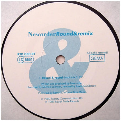 NEW ORDER - ROUND & ROUND | 12'' MAXI SINGLE USADO