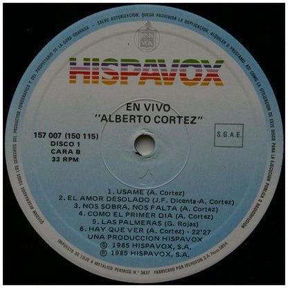 ALBERTO CORTEZ - EN VIVO (2LP) | VINILO USADO