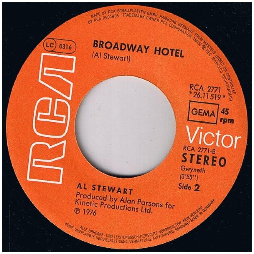 AL STEWARD - YEAR OF THE CAT | 7" SINGLE USADO