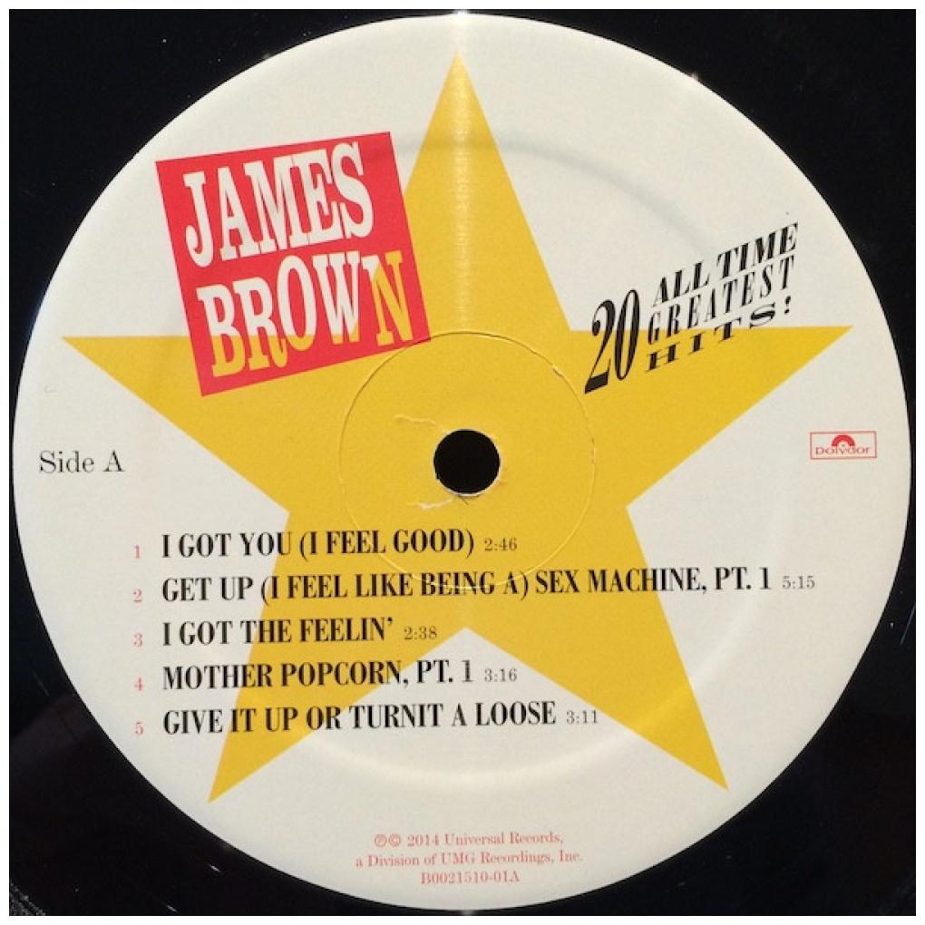 JAMES BROWN - 20 ALL-TIME GREATEST HITS (2LP) | VINILO