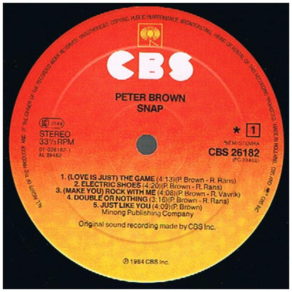 PETER BROWN - SNAP | VINILO USADO