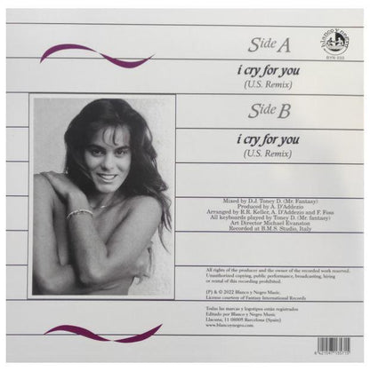 SHY ROSE - I CRY FOR YOU (WHITE VINYL) | 12" MAXI SINGLE VINILO