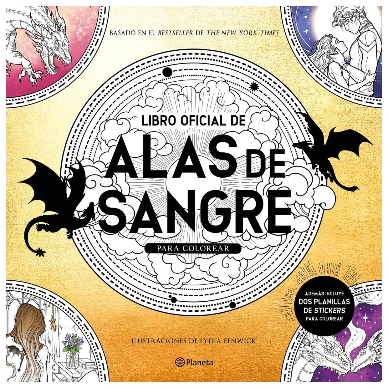 LIBRO OFICIAL DE ALAS DE SANGRE PARA COLOREAR (TAPA RÚSTICA) - LYDIA FENWICK | LIBRO