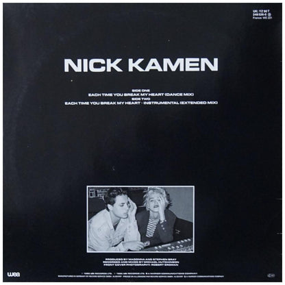 NIK KAMEN - EACH TIME YOU BREAK MY HEART | 12'' MAXI SINGLE USADO