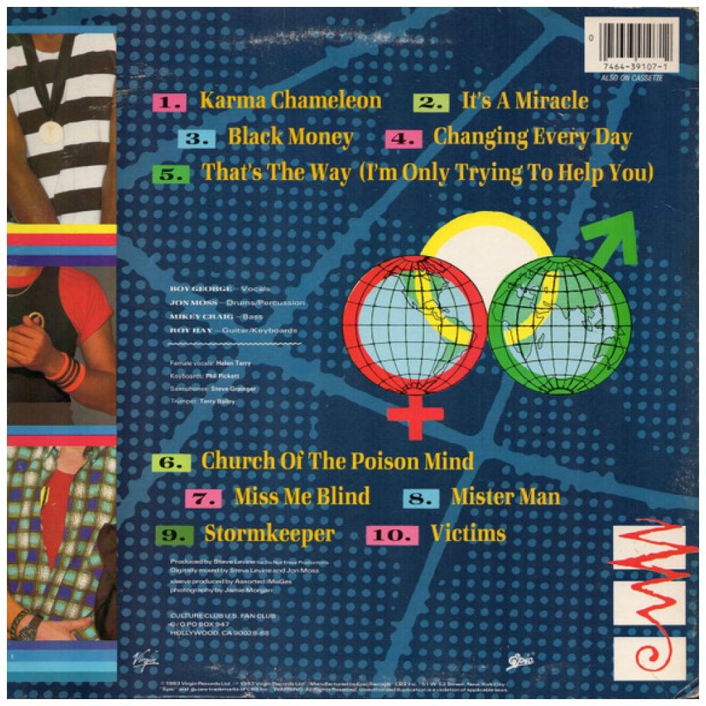 CULTURE CLUB - COLOUR BY NUMBERS | VINILO USADO