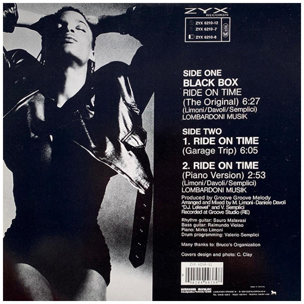 BLACK BOX - RIDE ON TIME | 12'' MAXI SINGLE USADO
