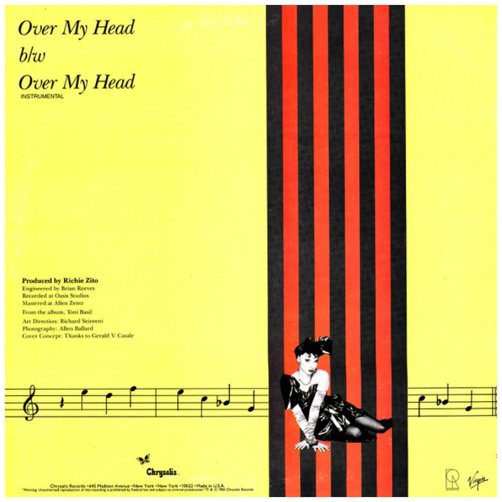 TONI BASIL - OVER MY HEAD | 12" MAXI SINGLE VINILO USADO