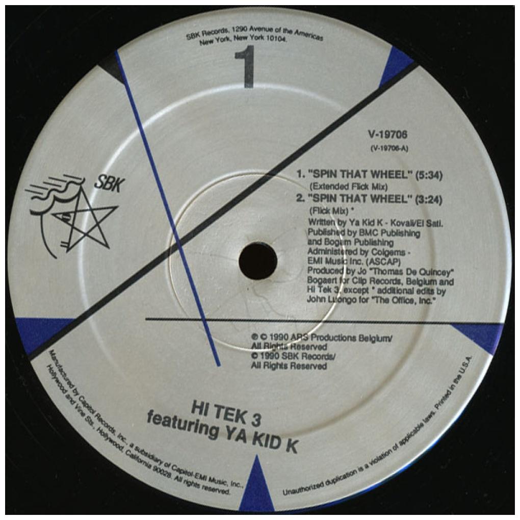 HI TEK 3 - SPIN THAT WHEEL | 12'' MAXI SINGLE USADO