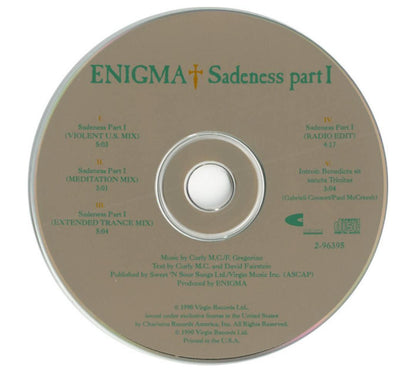 ENIGMA - SADENESS PART I | CD SINGLE