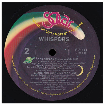THE WHISPERS  - ROCK STEADY | 12" MAXI SINGLE VINILO