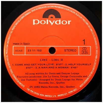 LIME - LIME II | VINILO USADO