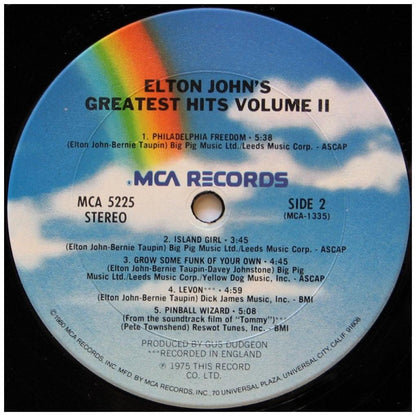 ELTON JOHN - GREATEST HITS VOL. II | VINILO USADO
