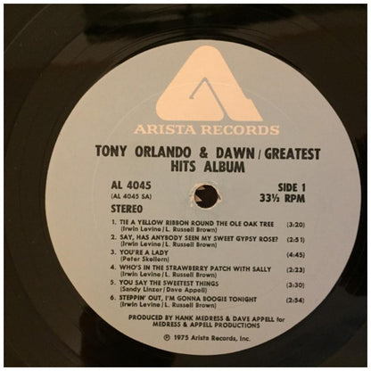 TONI ORLANDO & DAWN - GREATEST HITS | VINILO USADO