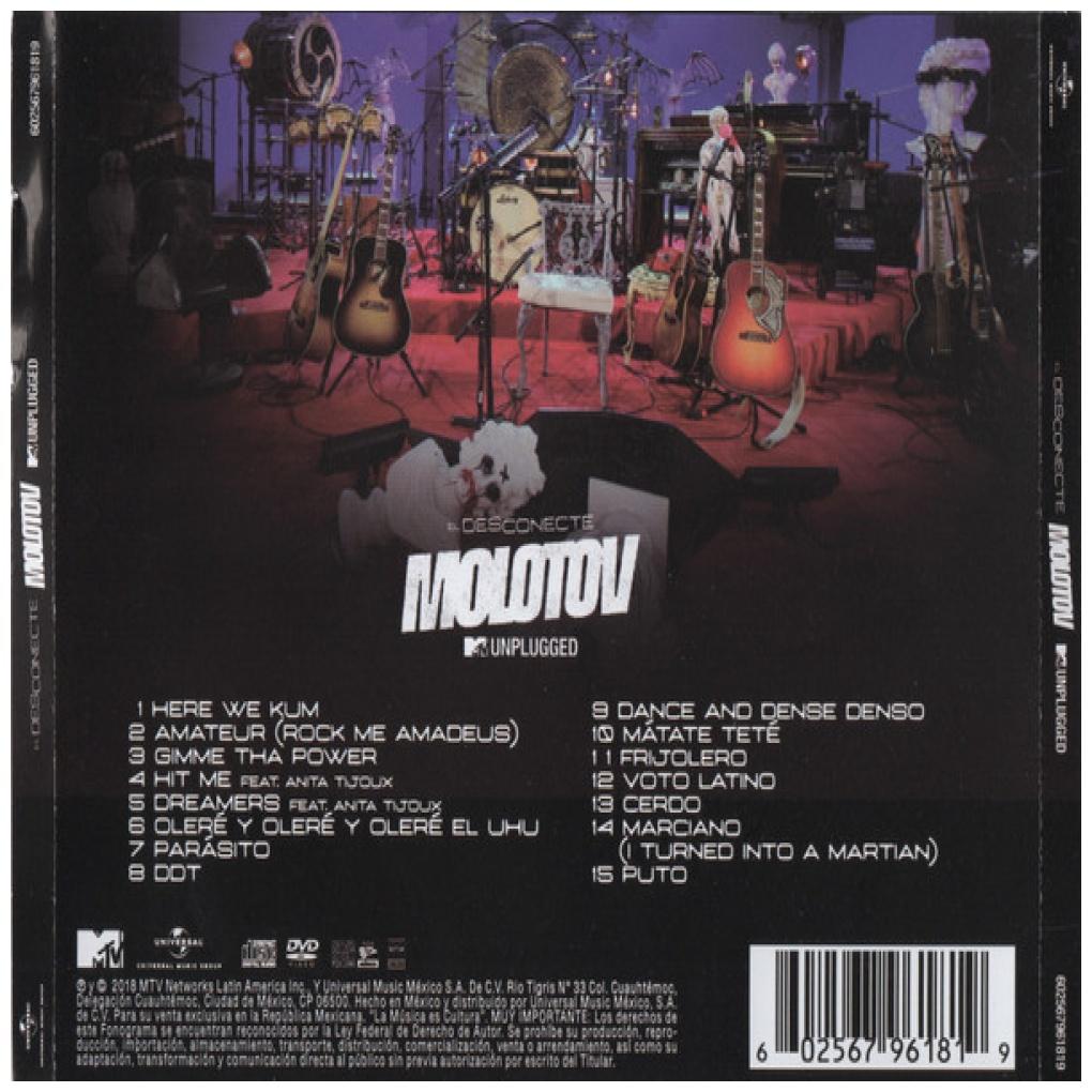 MOLOTOV - EL DESCONECTE: MTV UNPLUGGED (CD+DVD) | CD