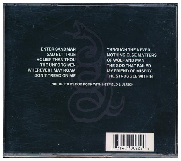 METALLICA - THE BLACK ALBUM | CD
