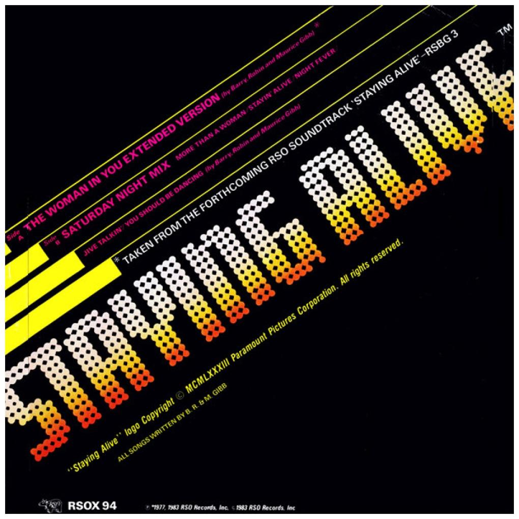 BEE GEES - THE WOMAN IN YOU/SATURDAY NIGHT MIX | 12" MAXI SINGLE VINILO USADO