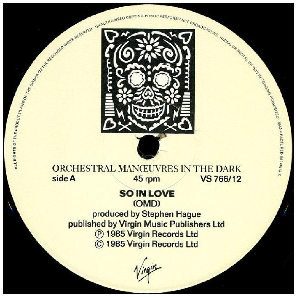 ORCHESTRAL MANOEUVRES IN THE DARK - SO IN LOVE | 12'' MAXI SINGLE USADO
