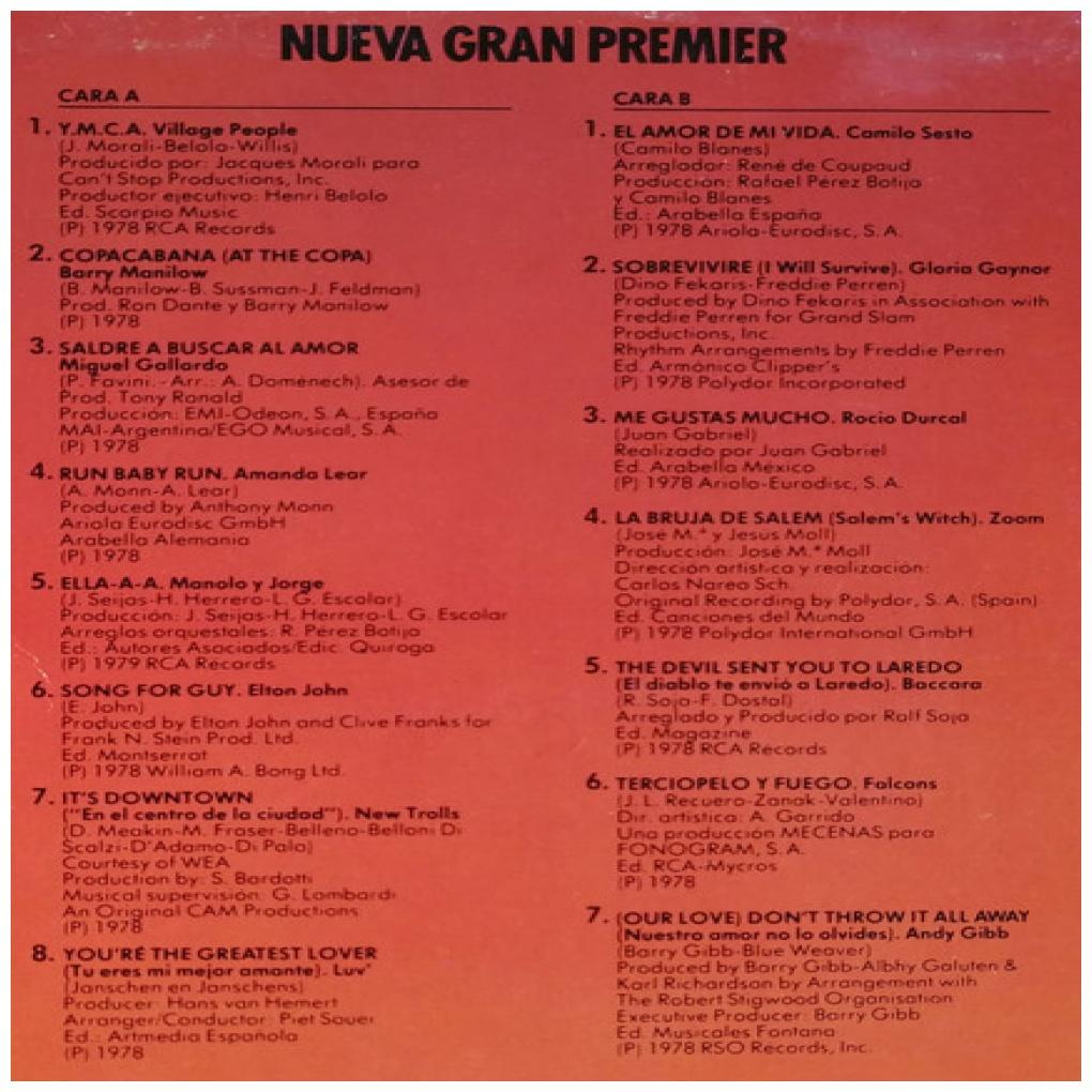 NUEVA GRAN PREMIER - VARIOUS ARTIST | VINILO USADO