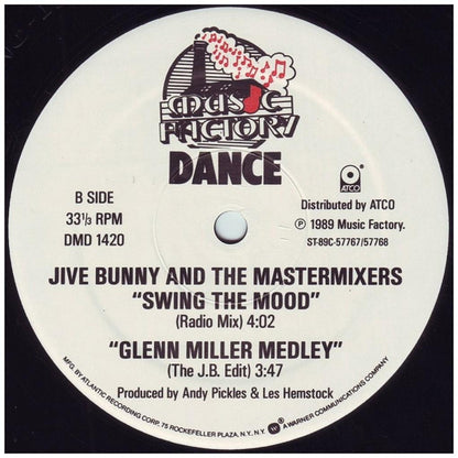 JIVE BUNNY AND THE MASTERMIXES - SWING THE MOOD | 12'' MAXI SINGLE USADO