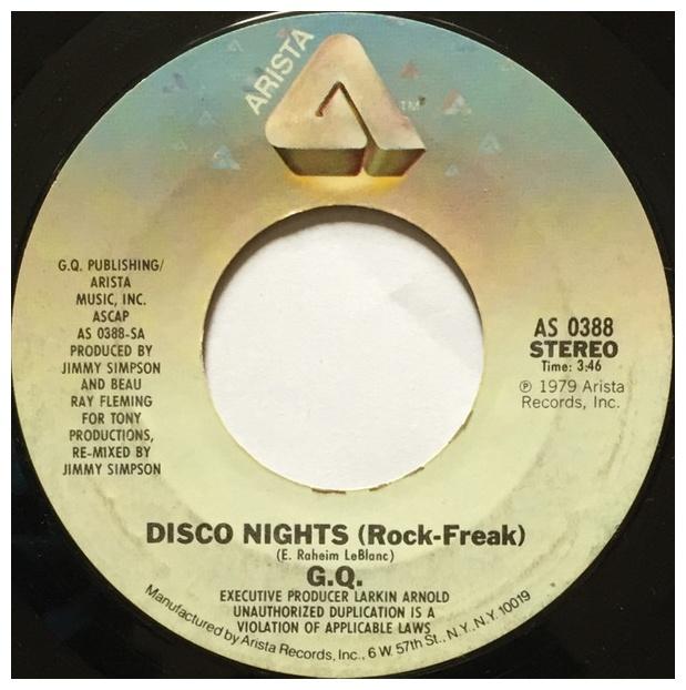 GQ - DISCO NIGHTS (ROCK-FREAK) | 7" SINGLE VINILO USADO