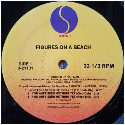 FIGURES ON A BEACH - YOU AIN'T SEEN NOTHING YET | 12'' MAXI SINGLE USADO