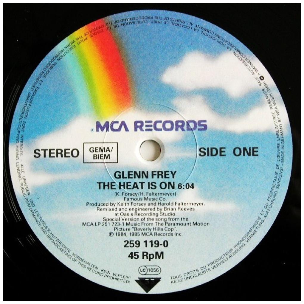 GLEN FREY - THE HEAT IS ON | 12'' MAXI SINGLE USADO