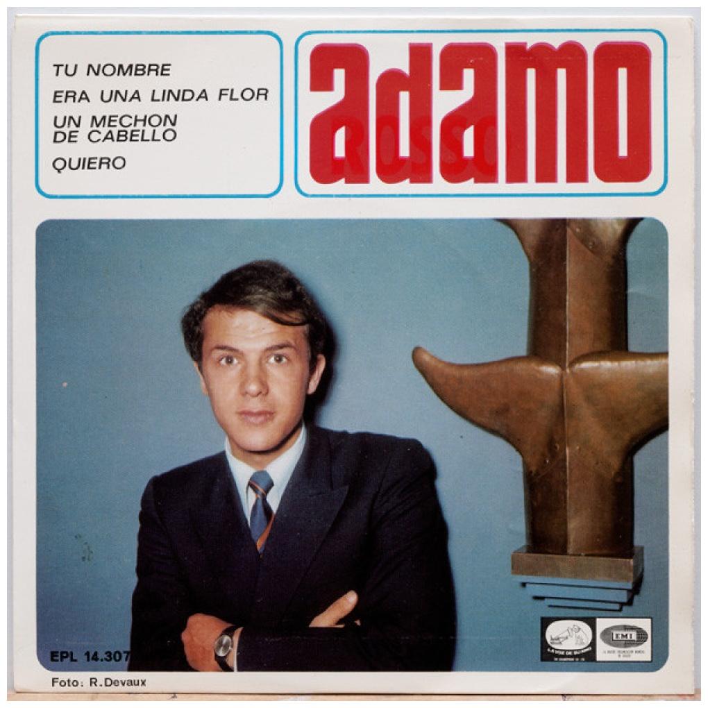 ADAMO - TU NOMBRE/UN MECHON EN RU CABELLO/ERA UNA LINDA FLOR | 7" SINGLE USADO