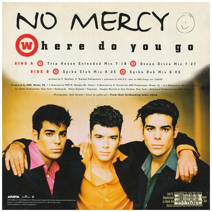 NO MERCY - WHERE DO YOU GO (PROMO COPY) | 12'' MAXI SINGLE USADO