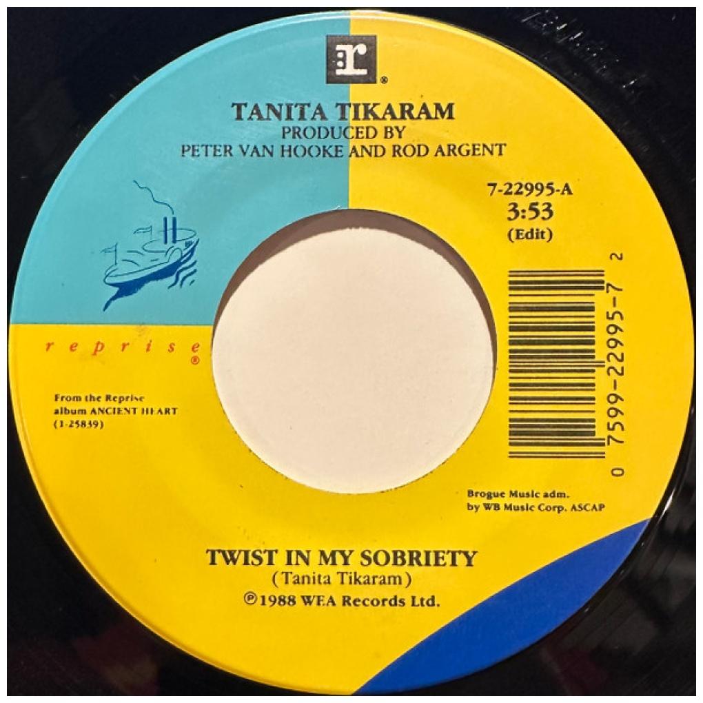 TANITA TIKARAM - TWISTIN MY SOBRIETY | 7" SINGLE USADO