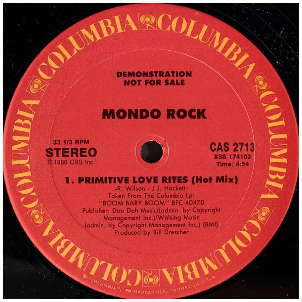 MONDO ROCK - PRIMITIVE LOVE RITES | 12'' MAXI SINGLE USADO
