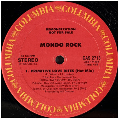 MONDO ROCK - PRIMITIVE LOVE RITES | 12'' MAXI SINGLE USADO