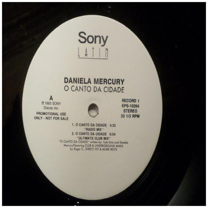 DANIELA MERCURY - O CANTO DA CIDADE (2LP) (VDE-NUEVO/SELLADO) (PROMO COPY) | 12'' MAXI SINGLE USADO
