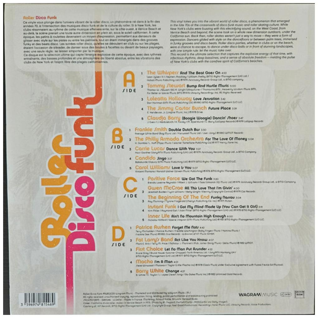 ROLLER DISCO FUNK - VARIOUS ARTIST (2LP) (FRANCE) | VINILO