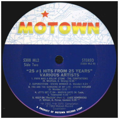 25 #1 HITS FROM 25 YEARS - MOTOWN: VARIOUS ARTIST (2LP) | VINILO USADO