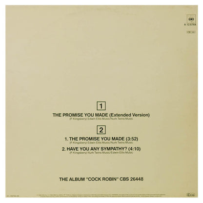 COCK ROBIN - THE PROMISE YOU MADE | 12" MAXI SINGLE USADO