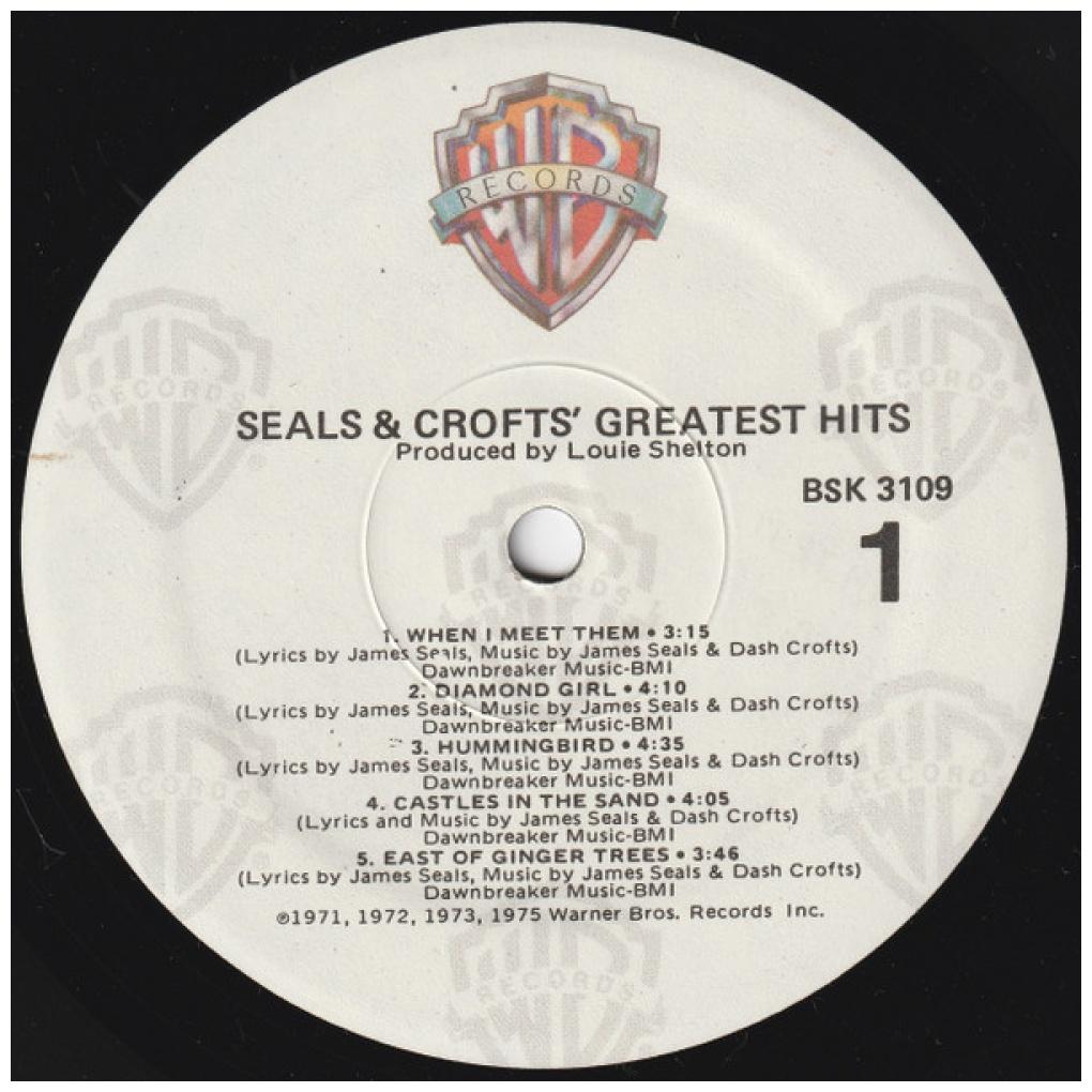 SEAL & CROFTS - GREATEST HITS | VINILO USADO