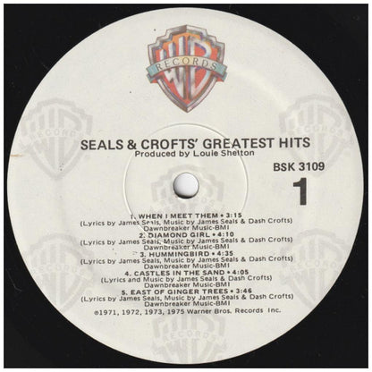 SEAL & CROFTS - GREATEST HITS | VINILO USADO
