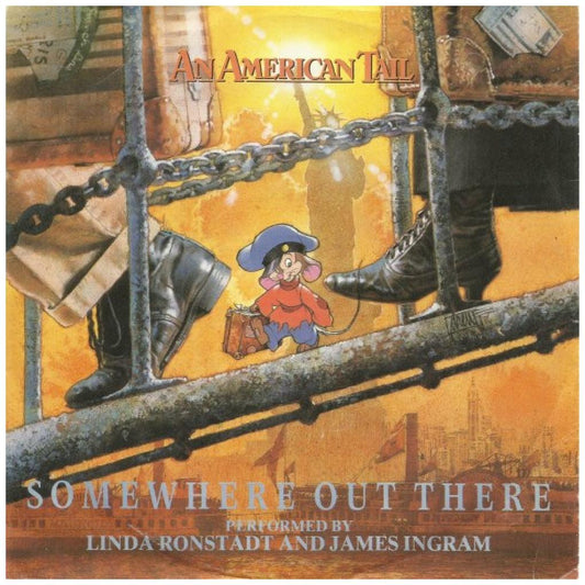 LINDA RONSTADT & JAMES INGRAM - SOMEWHERE OUT THERE | 7" SINGLE USADO