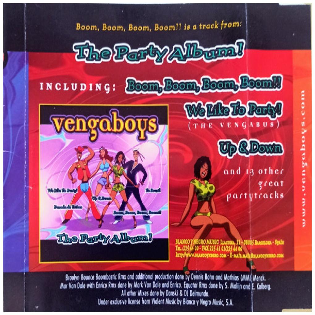 VENGABOYS - BOOM, BOOM, BOOM, BOOM!! (CD MAXI) | CD