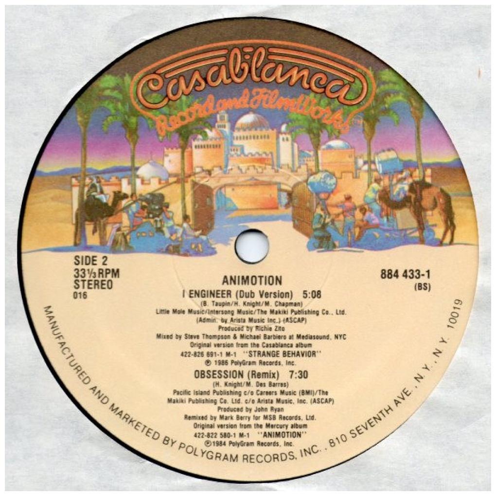 ANIMOTION - I ENGINEER (PROMO COPY) | 12'' MAXI SINGLE USADO