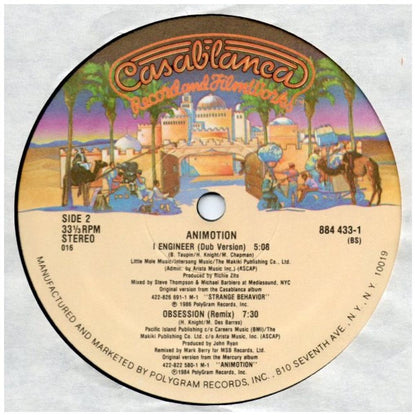 ANIMOTION - I ENGINEER (PROMO COPY) | 12'' MAXI SINGLE USADO