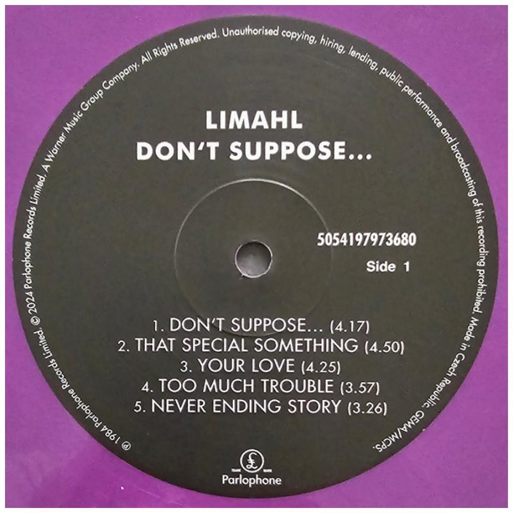 LIMAHL - DON'T SUPPOSE (LAVENDER VINYL) | VINILO
