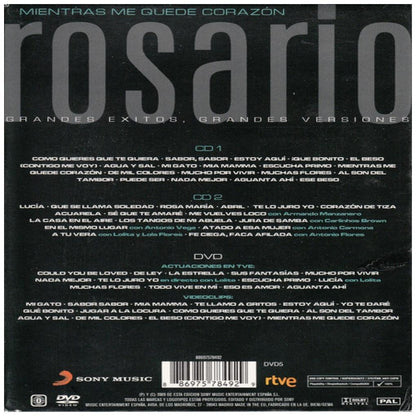 ROSARIO - MIENTRAS ME QUEDE CORAZÓN: GRANDES ÉXITOS, GRANDES VERSIONES (2CD+DVD) | CD
