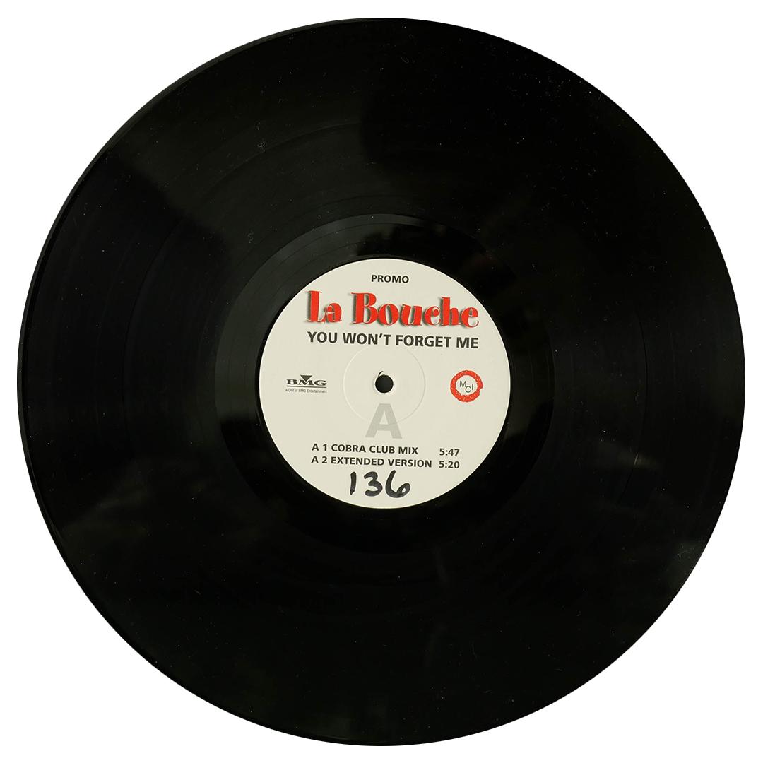 LA BOUCHE - YOU WON T FORGET ME (PROMO) | 12" MAXI SINGLE USADO