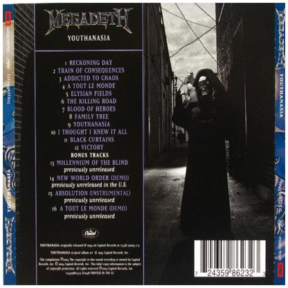 MEGADETH - YOUTHANASIA | CD