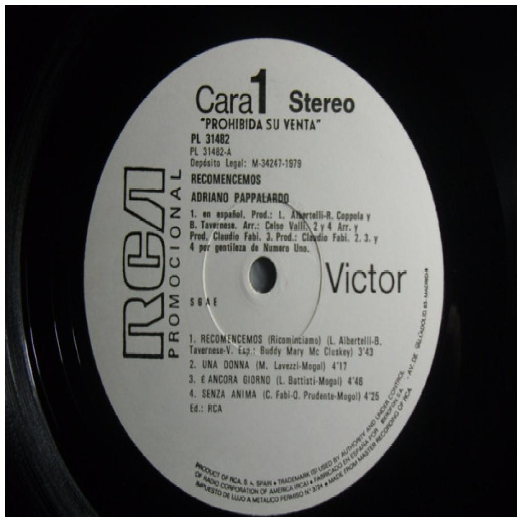 ADRIANO PAPPALARDO - RECOMENCEMOS | VINILO USADO