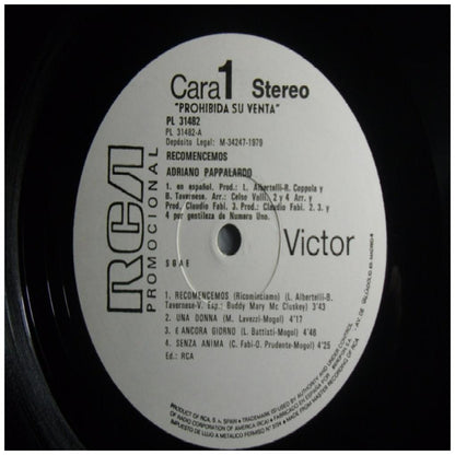ADRIANO PAPPALARDO - RECOMENCEMOS | VINILO USADO