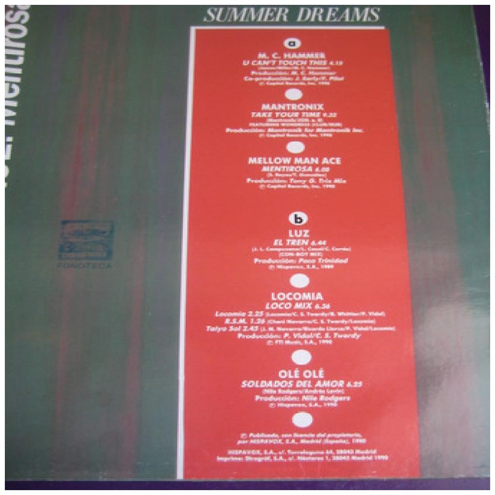 SUMMER DREAMS - VARIOS ARTISTAS (VERSIONES MAXIS) | VINILO USADO