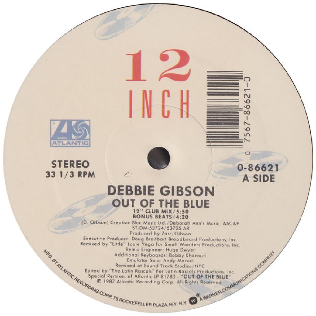 DEBBIE GIBSON - OUT OF THE BLUE | 12" MAXI SINGLE VINILO USADO
