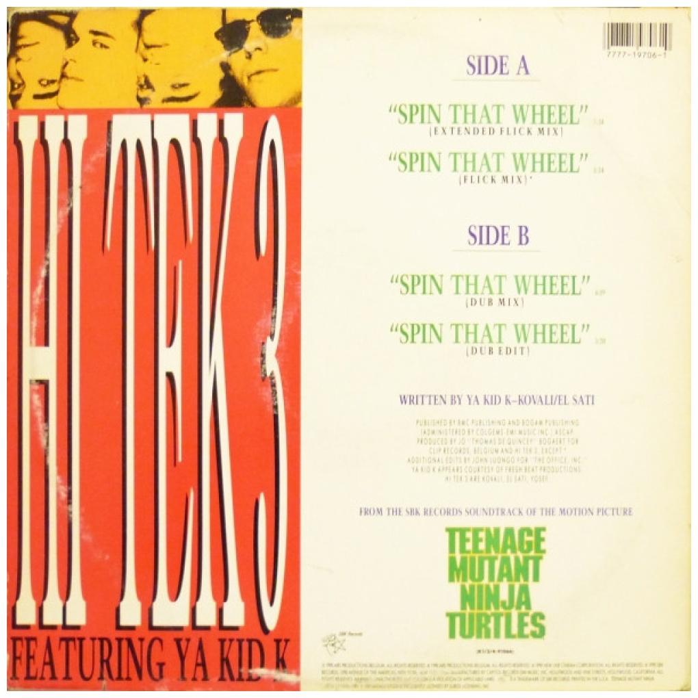 HI TEK 3 - SPIN THAT WHEEL | 12'' MAXI SINGLE USADO